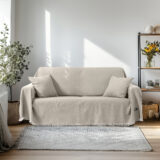 Beauty Home Ριχτάρι Τριθέσιο Amos Art 8729 170x290 Εκρού