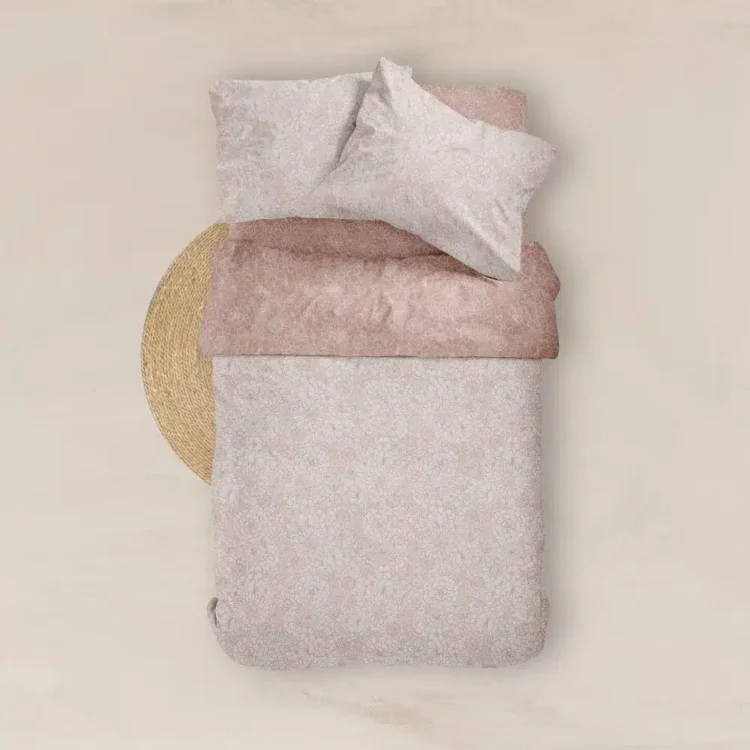 Παπλωματοθήκη Εμπριμέ Bloom Μονή