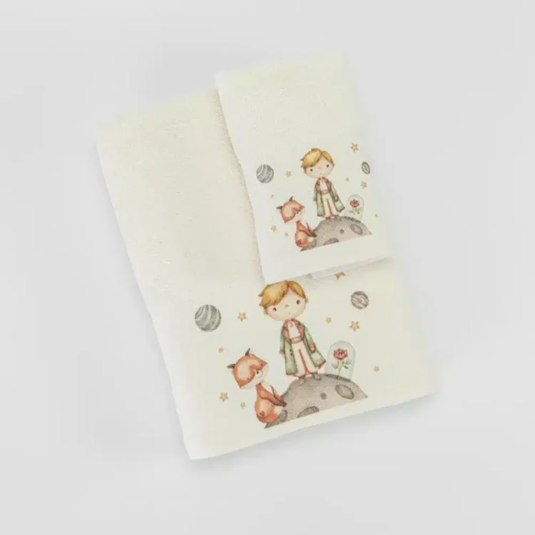 Πετσέτες Σετ 2ΤΜΧ Little Prince Εκρού
