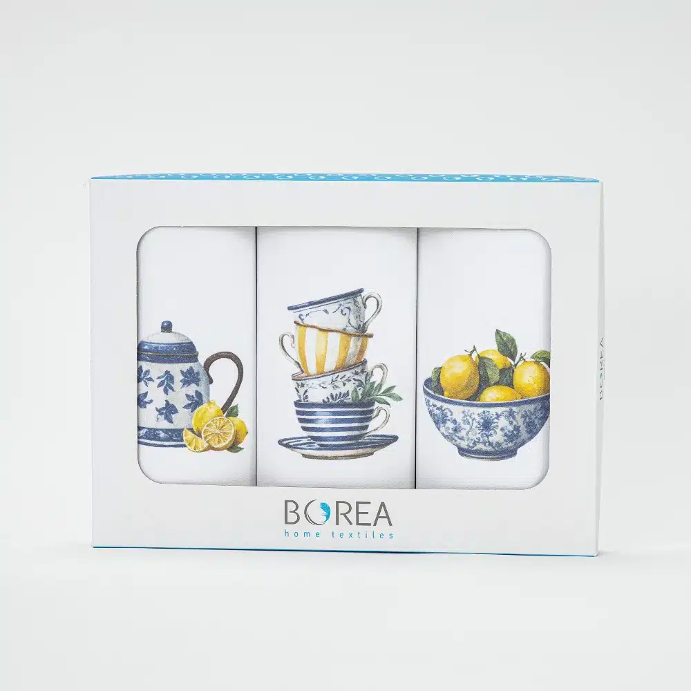 Ποτηρόπανα Κουζίνας Lemons Σετ 3ΤΜΧ - Image 2