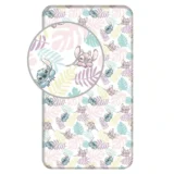 Σεντόνι Βαμβακερό Stitch Leaves Μονό Με Λάστιχο