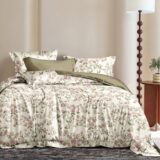 Beauty Home Σετ σεντόνια υπέρδιπλα με λάστιχο Memories Art 12675 165x200+30 Μπεζ