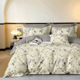 Beauty Home Σετ σεντόνια υπέρδιπλα με λάστιχο Memories Art 12684 165x200+30 Μπεζ