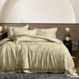 Beauty Home Σετ σεντόνια υπέρδιπλα με λάστιχο Memories Art 12689 165x200+30 Μπεζ