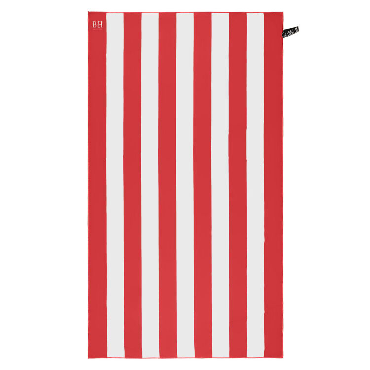 Beauty Home Πετσέτα θαλάσσης Microfiber 200gsm Art 2281 90x160 Κόκκινο