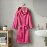 Beauty Home Μπουρνούζι με κουκούλα Mojo Art 3471 Ματζέντα XS