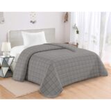 ΚΟΥΒΕΡΛΙ ΚΑΠΙΤΟΝΕ KING SIZE 240Χ260 ADAM HOME ANTEL GREY