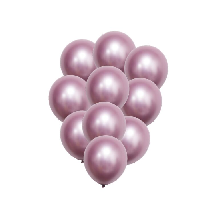 Beauty Home 10 Μπαλόνια Μεταλλικό Σάπιο Μήλο Ø30cm