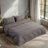 Beauty Home Σεντόνι υπέρδιπλο με λάστιχο Prime Art 1230 170x200+35 Ανθρακί