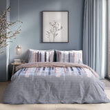 Beauty Home Σετ σεντόνια υπέρδιπλα με λάστιχο Moments Art 12572 165x200+30 Μπεζ