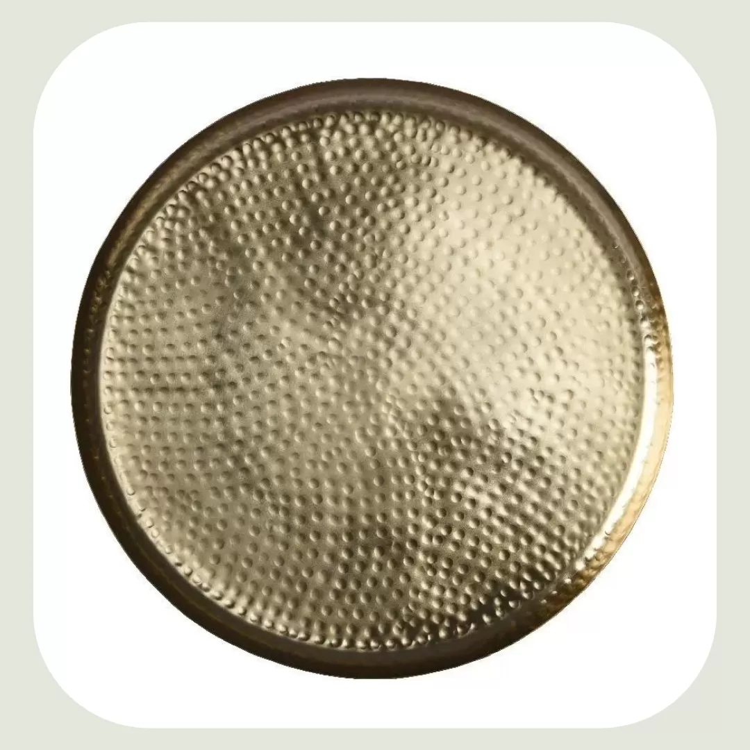 Beauty Home ΔΙΣΚΟΣ ΜΕΤΑΛΛΙΚΟΣ ΧΡΥΣΟΣ 45 cm - Image 2