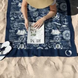 Πετσέτα Θαλάσσης Microfiber Quick Dry Nautical