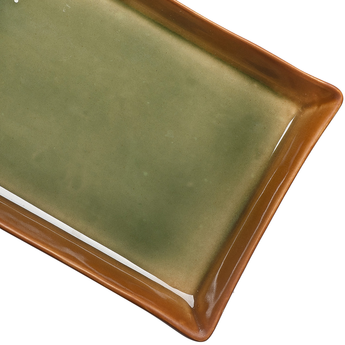 Beauty Home Πιατέλα πορσελάνης Gaia Αrt 7701-1 19x12 Πράσινη - Image 3