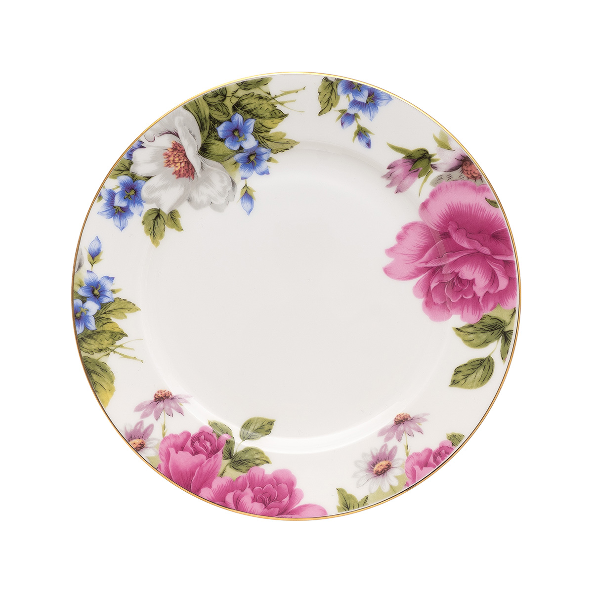 Beauty Home Πιάτο πορσελάνης με λουλούδια Eternal Art 7724-Φ23 - Image 2