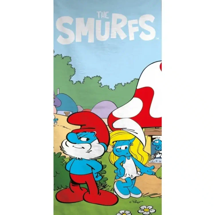 Πετσέτα Θαλάσσης Microfiber Smurfs