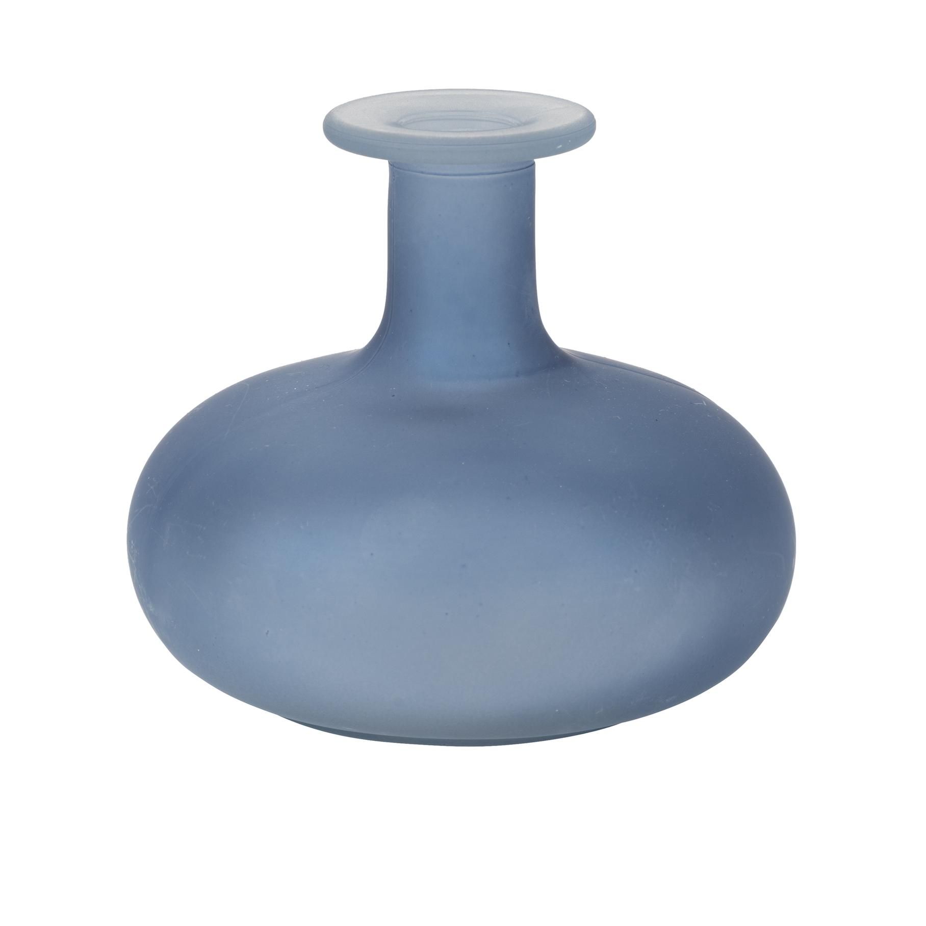 Beauty Home Γυάλινο Βάζο Emy Μπλε 12 x 10 CM – 470ml - Image 2