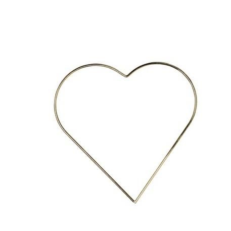 Beauty Home ΜΕΤΑΛΛΙΚΗ  ΚΑΡΔΙΑ ΧΡΥΣΗ 30 CM