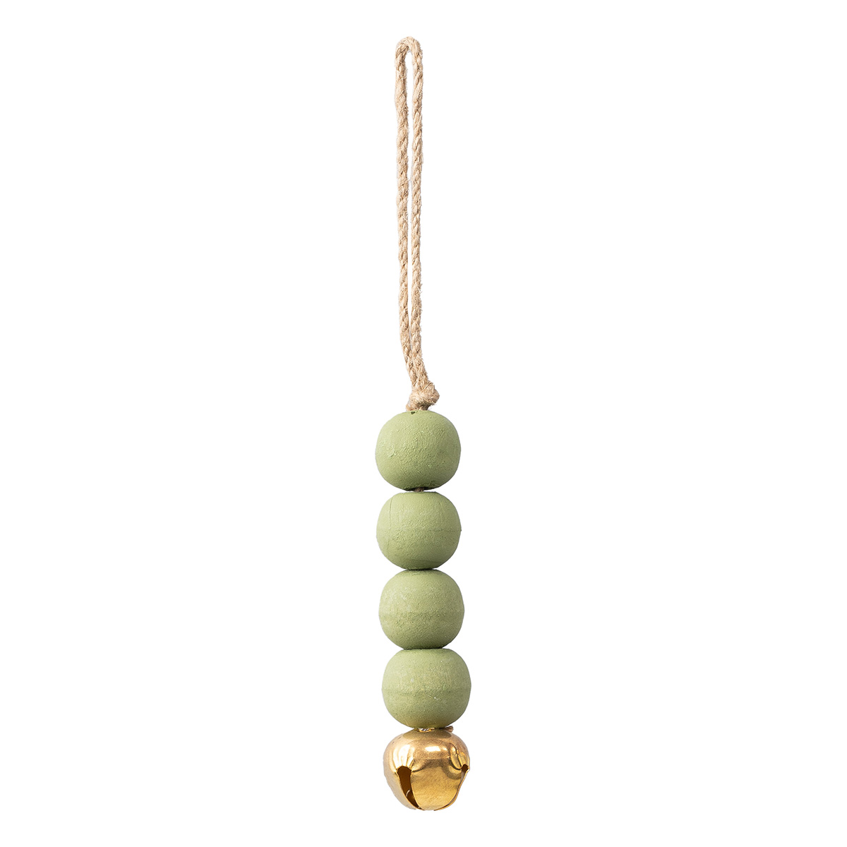 Beauty Home Ξύλινο Στολίδι με Χάντρα Πράσινο 13 cm