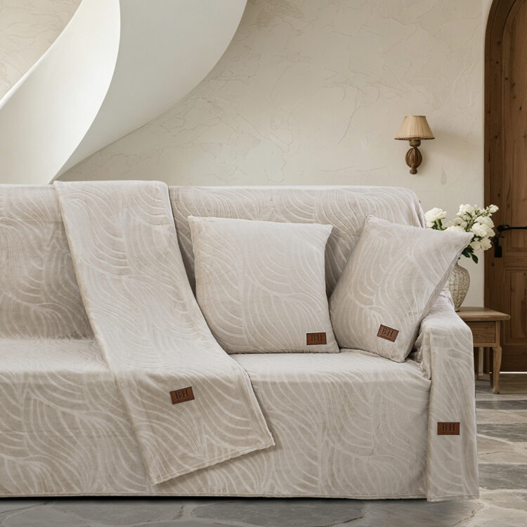 Beauty Home Σετ ριχτάρι 3τμχ Sienna Art 8670 (180x160+180x250+180x300) Μπεζ