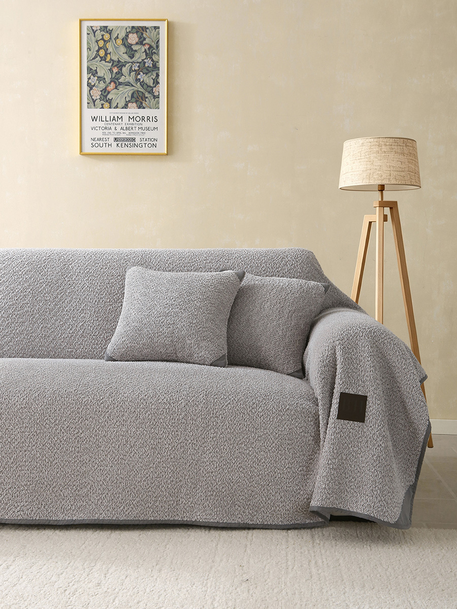 Beauty Home Ριχτάρι Τριθέσιο Lamb Plus Art 8831 175x300 Γκρι - Image 2