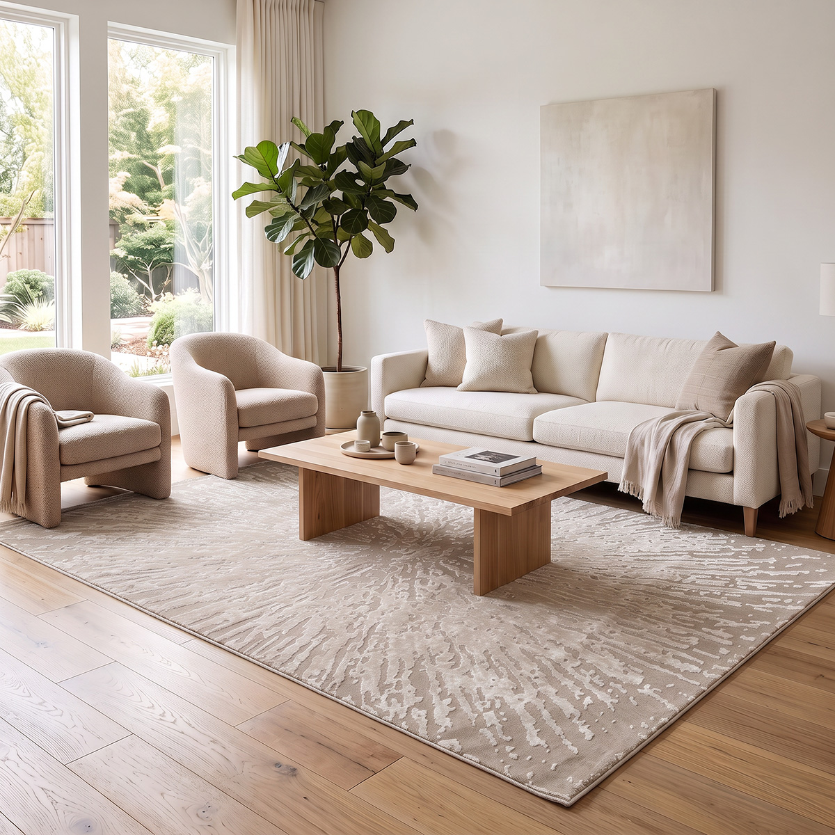 Beauty Home Χαλί Vision Art 9255 Μπεζ - Image 2