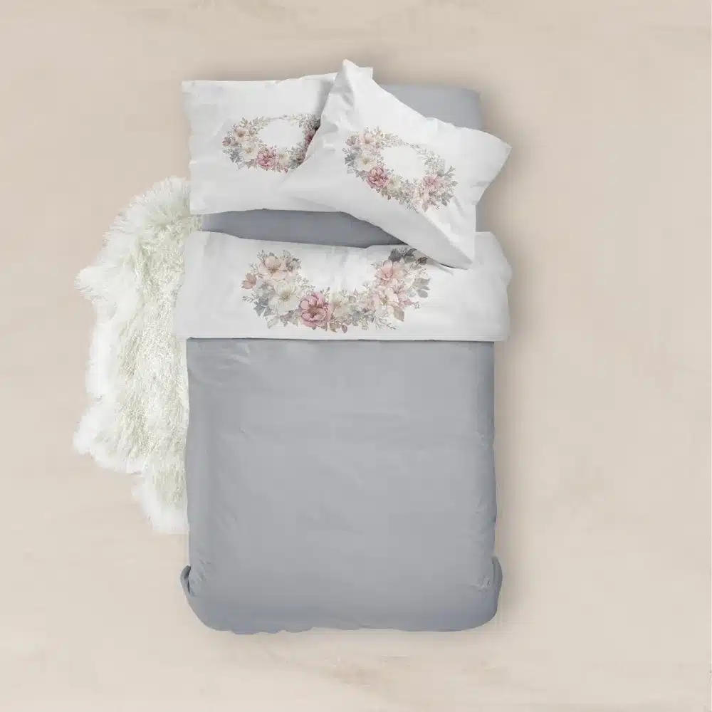 Σεντόνι Digital Print Σετ RoseMist Υπέρδιπλο