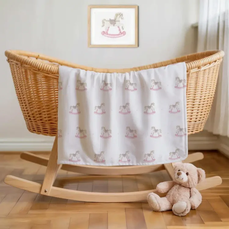Σεντόνια Λίκνου Σετ WoodenHorse