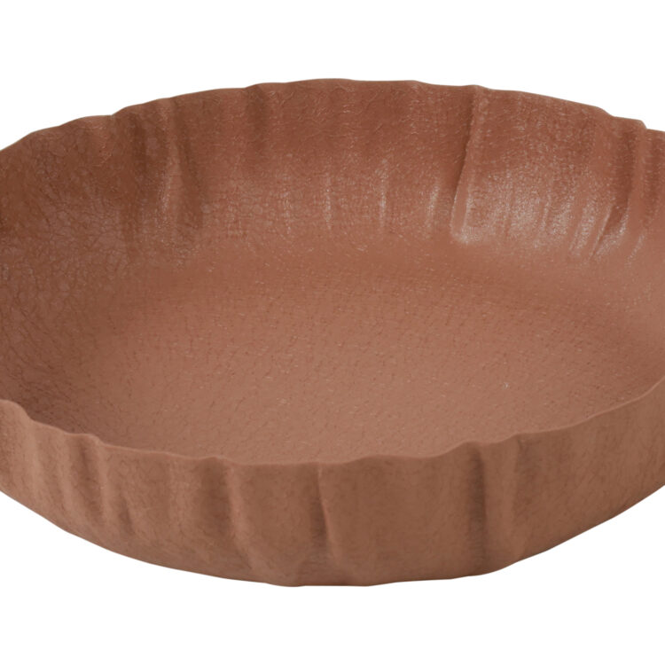 Beauty Home Πιατέλα μεταλλική terracotta 20
